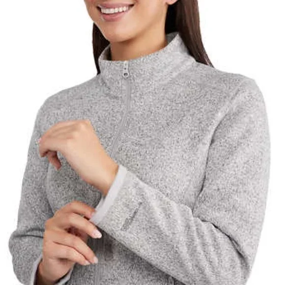 NEW Stormpack Sunice Bonded Full Zip Fleece Jacket | Grey - Picture 5 of 8